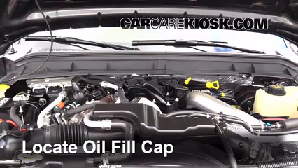 2014 Ford F-350 Super Duty King Ranch 6.7L V8 Turbo Diesel Aceite Agregar aceite
